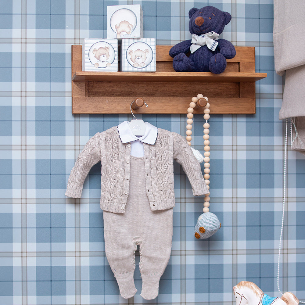 Kit Conjunto Casaco + Jardineira (P)