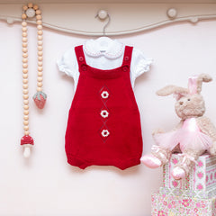 Romper Flor De Joaninha Vermelho (G)