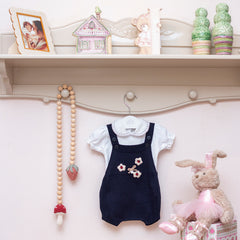 Romper Joaninha Azul Marinho (P)