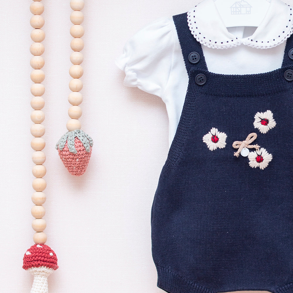 Romper Joaninha Azul Marinho (P)