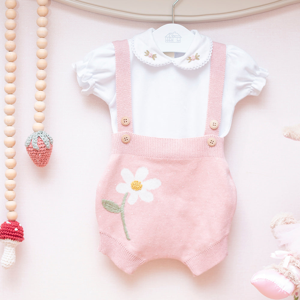 Romper Margarida Rosa  (P)
