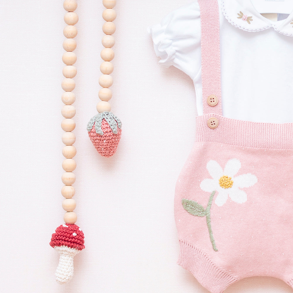 Romper Margarida Rosa  (P)
