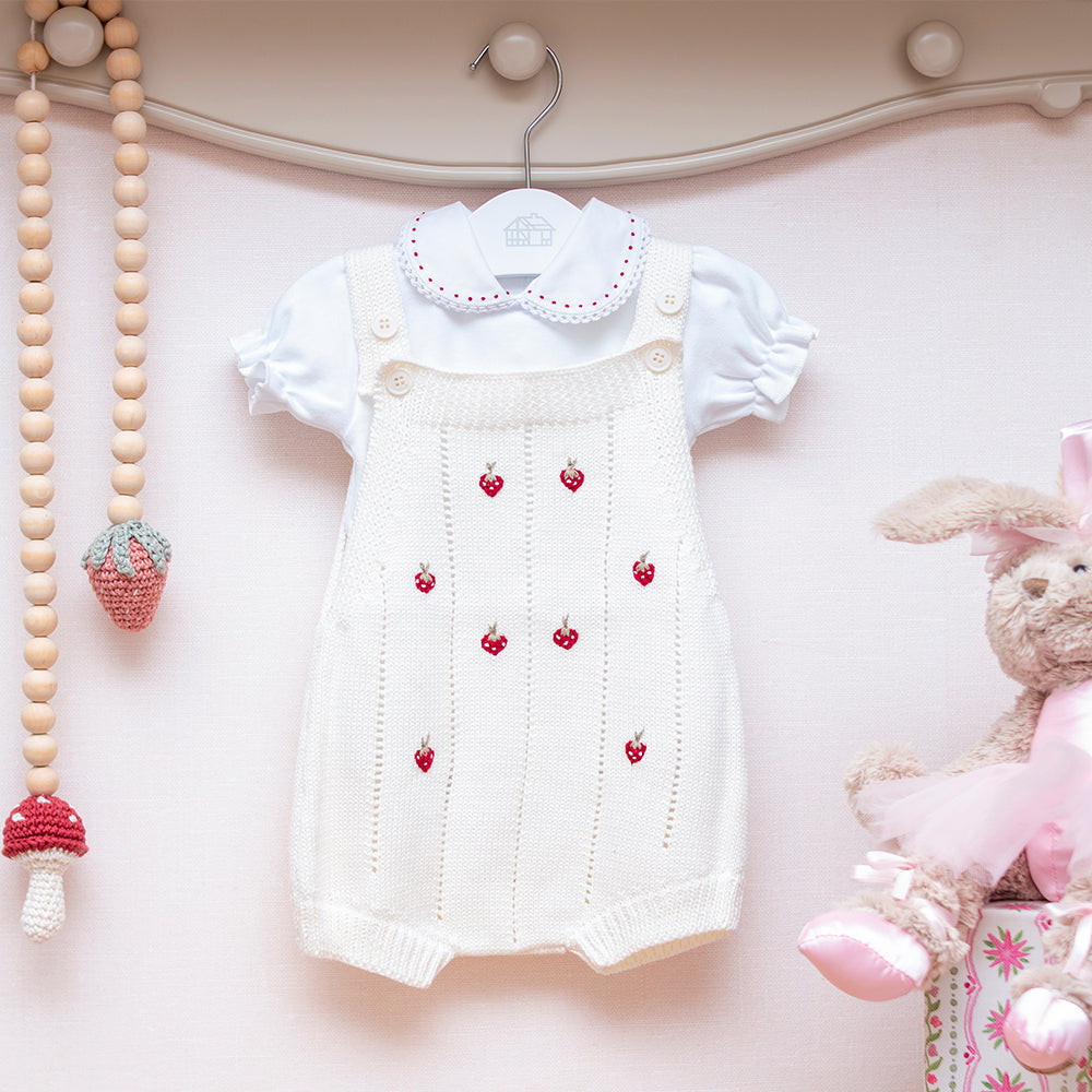 Romper Morango OFF WHITE ( M )