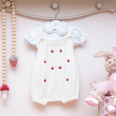 Romper Morango OFF WHITE ( M )