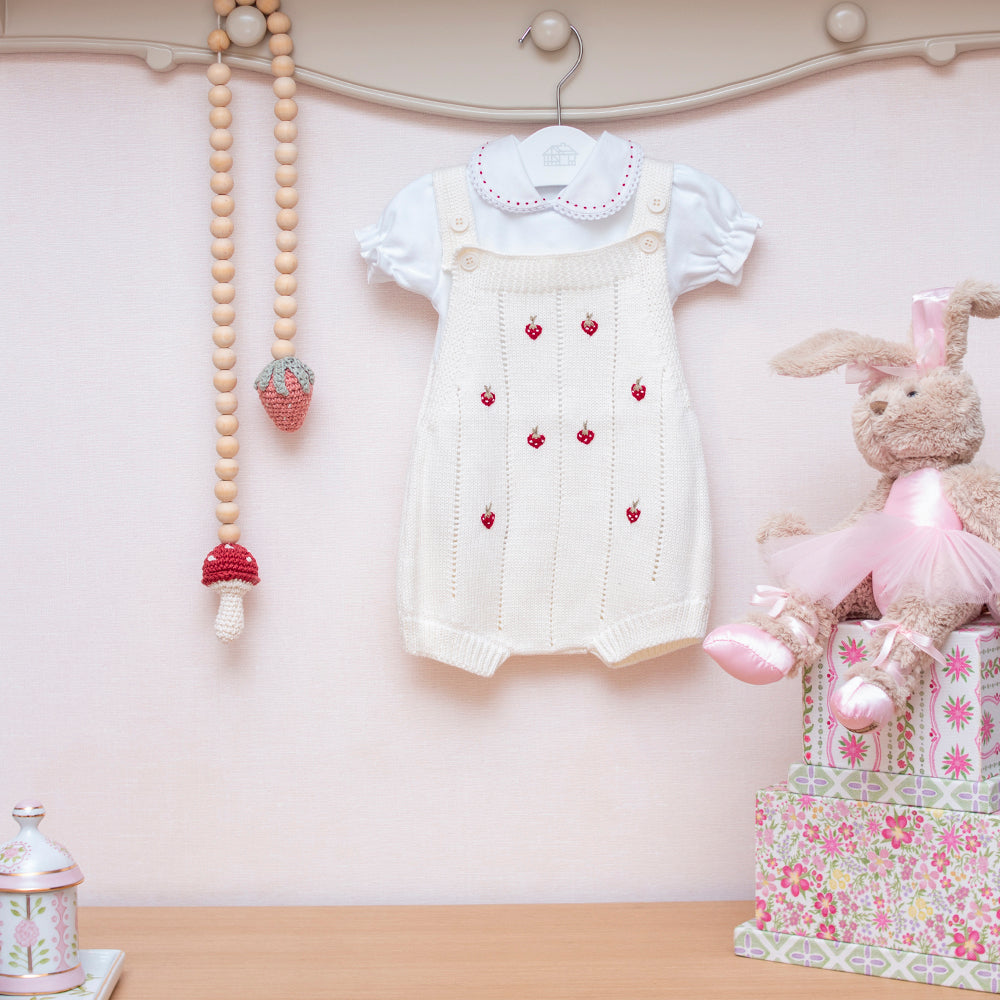 Romper Morango OFF WHITE ( M )