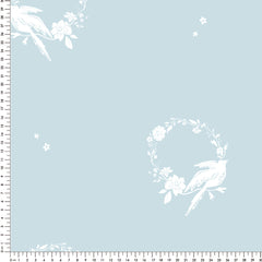Papel Guirlanda Pássaros Azul Quartz ( Faixa 1.70 H )