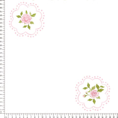 Papel Rose Garden Moldura Poá ( Faixa 2.80 H )