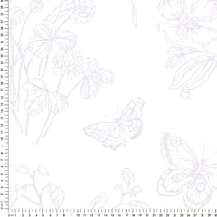 Papel toile Borboleta Lilás ( Faixa 2.80 H )