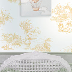 Papel toile De Urso Amarelo  ( Faixa 170 H )