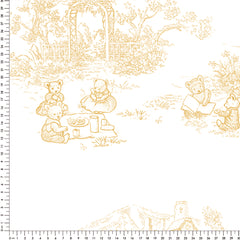 Papel Toile De Urso Amarelo  ( Faixa 2.80 H )