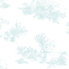 Papel Toile De Urso Azul Náutico  ( Faixa 2.80 H )