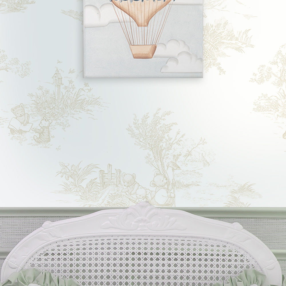 Papel Toile De Urso Bege ( Faixa 3.40 H )
