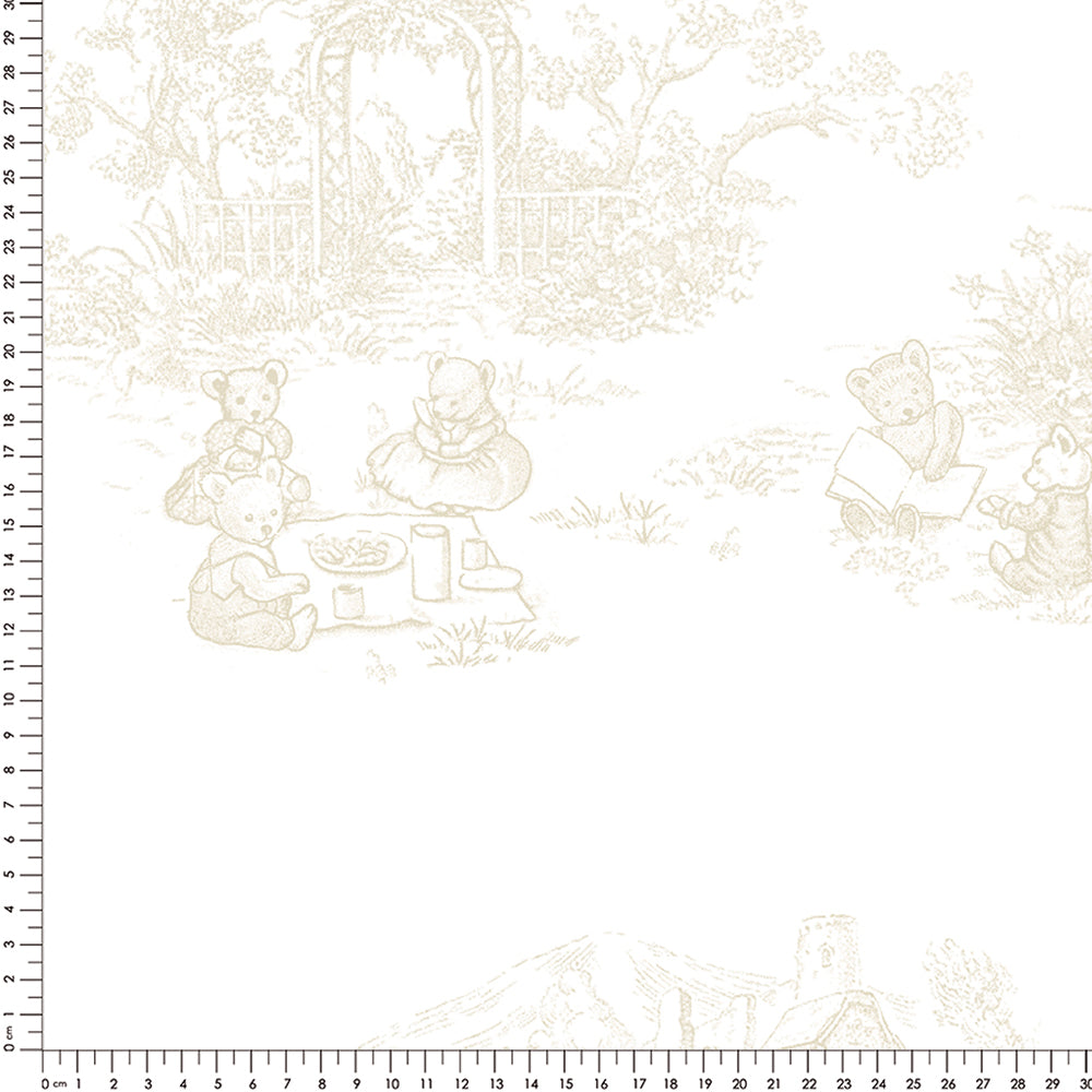 Papel Toile De Urso Bege ( Faixa 2.80 H )