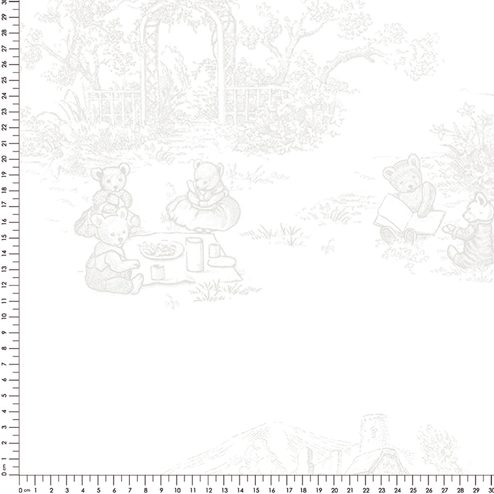 Papel Toile De Urso Cinza ( Faixa 1.70 H )