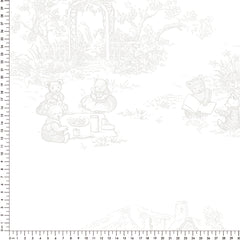 Papel Toile De Urso Cinza ( Faixa 3.40 H )