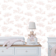Papel Toile De Urso Rosa Quartz  ( Faixa 1.70 H )