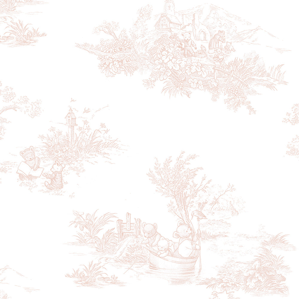 Papel Toile De Urso Rosa Quartz ( Faixa 2.80 H )