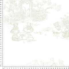 Papel Toile De Urso Verde Floresta ( Faixa 3.40 H )