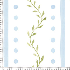Papel Volutas Poá Azul Quartz  ( Faixa 2.80 H )