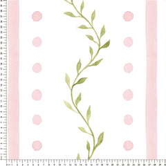 Papel Volutas Poá Rosa  ( Faixa 2.80 H )
