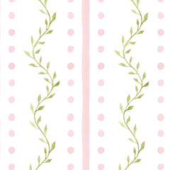 Papel Volutas Poá Rosa  ( Faixa 3.40 H )