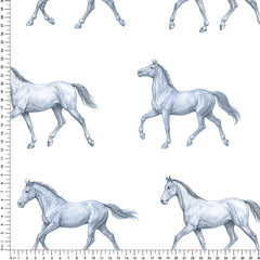 Papel Cavalos Kids Azul ( Faixa 3.40H )