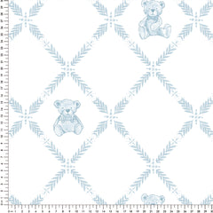 Papel Losango Urso Azul ( Faixa 2.80 H )