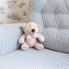 Urso De tricot rosa