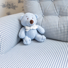 Urso De Tricot Azul