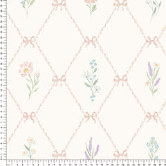 Papel Losango Flores Rosa ( Faixa 1.70H )