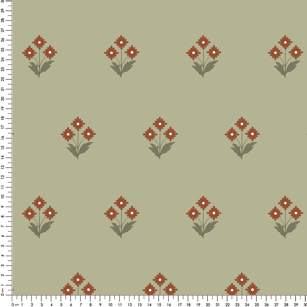 Papel Foral Verde ( Faixa 1.70 H )